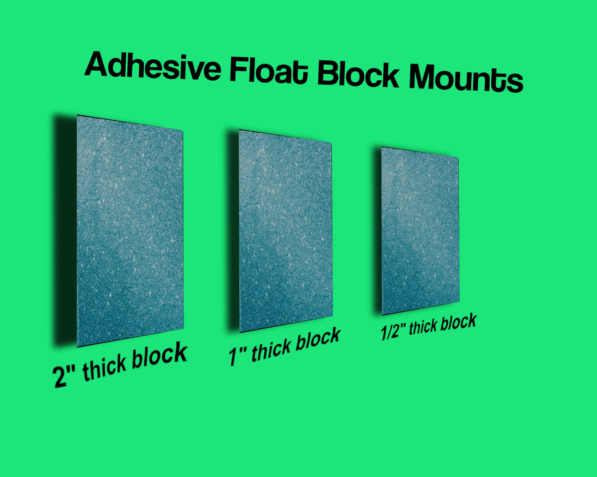 Adhesive Float Block Mounts for Artwork & Graphics – Quick Stick Tapes